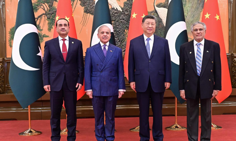 Prime Minister Muhammad Shehbaz Sharif meeting with Chinese President Xi Jinping in Beijing