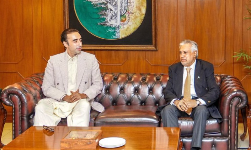 Bilawal Bhutto and Deputy Prime Minister Ishaq Dar meet at Asifiya Presidential Palace, discuss the situation in the country and Azad Kashmir
