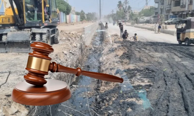 The issue of digging roads and streets in Karachi has reached the Sindh High Court.