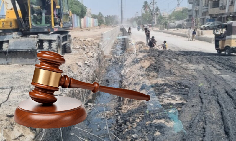 The issue of digging roads and streets in Karachi has reached the Sindh High Court.